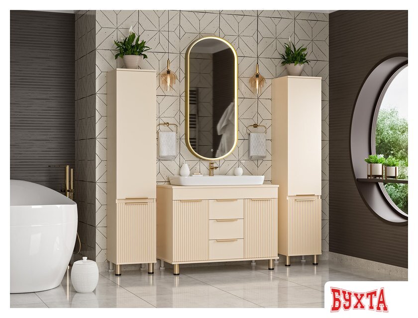 Мебель для ванных комнат Brevita Тумба под умывальник Enfida 100 ENF-06100-0343Я 5