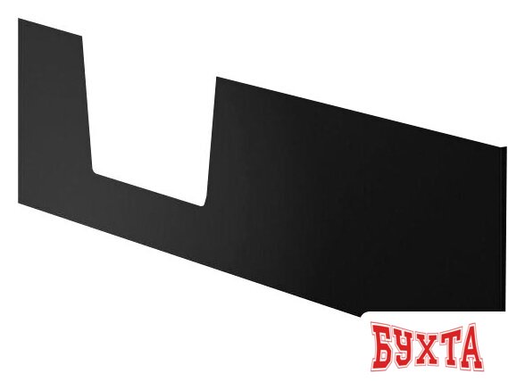 Фронтальный экран под ванну Polimat Vovo 00488 (150x58, черный)