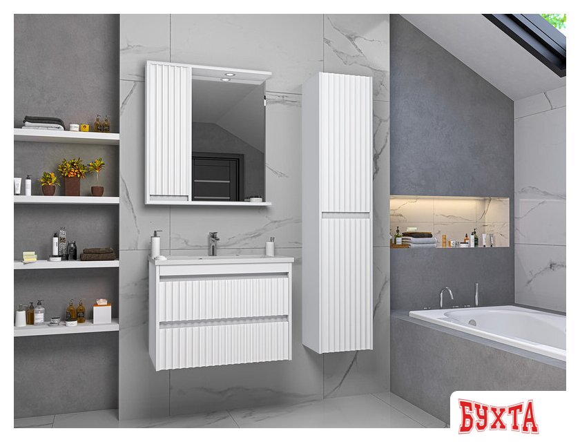 Мебель для ванных комнат Brevita Тумба под умывальник Balaton 90 BAL-06090-01-01П2Я 5