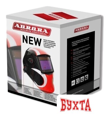 Сварочная маска Aurora Sun-7 (черный/белый/красный) 5