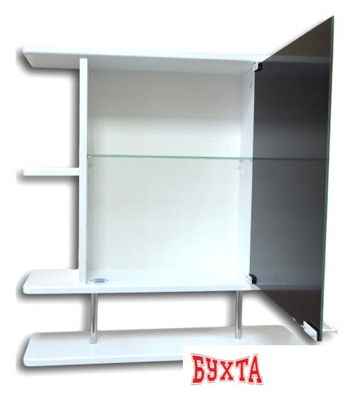 Мебель для ванных комнат Гамма Шкаф с зеркалом 15/1м (правый) 2