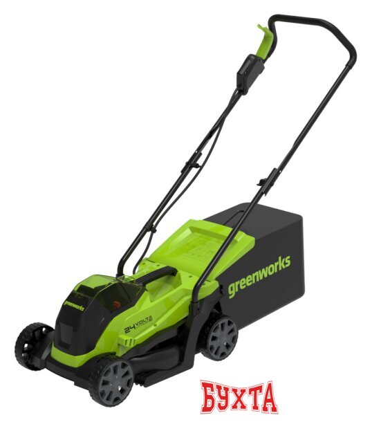 Газонокосилка Greenworks GD24LM33K2 2516107UA (с 1-м АКБ)