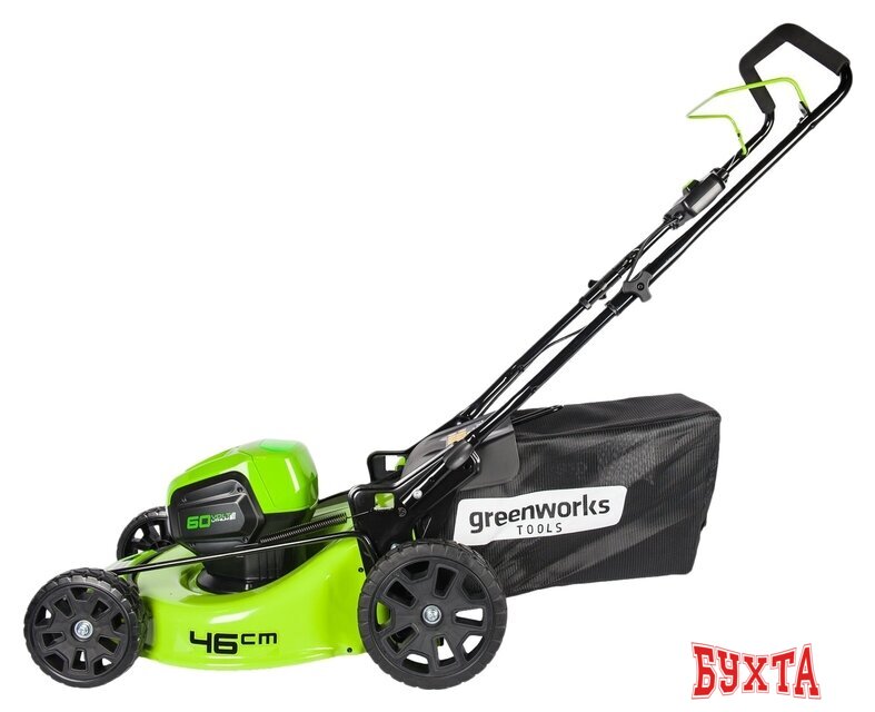 Газонокосилка Greenworks GD60LM46HP (с 1-м АКБ 4 Ah) 4
