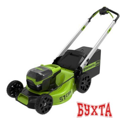 Газонокосилка Greenworks GD60LM51SPK4 2514307UB (с 1-им АКБ 4 Ач)
