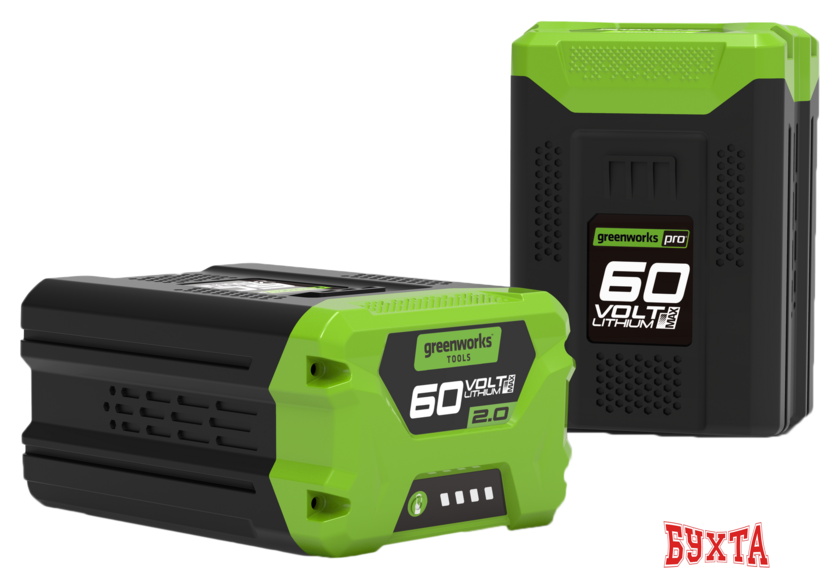 Аккумулятор Greenworks G60B2 (60В/2 Ah) 2