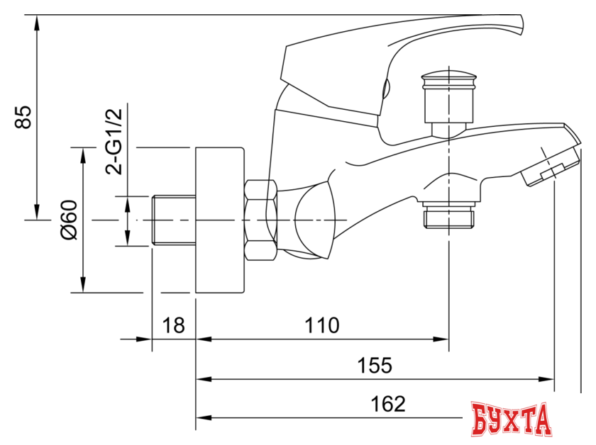 Смеситель Eleanti Amethyst 0402.936 2