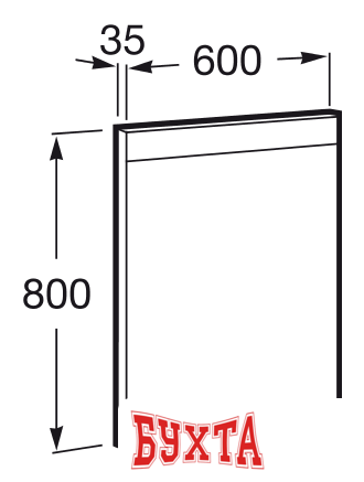 Мебель для ванных комнат Roca Зеркало Prisma 60x80 [A812257000] 2