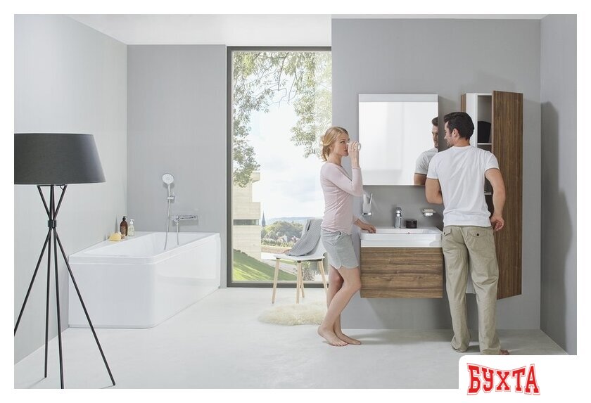 Мебель для ванных комнат Ravak Шкаф-пенал SB 10° X000000752 (серый) 2