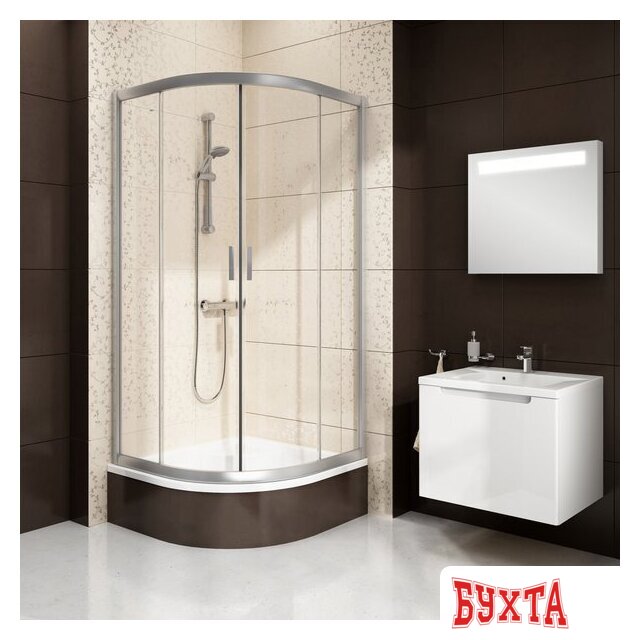 Душевой уголок Ravak Blix BLCP4 SABINA 90x90 (белый/прозрачное) 2