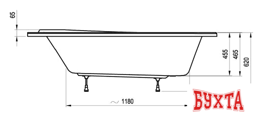 Ванна Ravak LoveStory II 196x139L C751000000 5