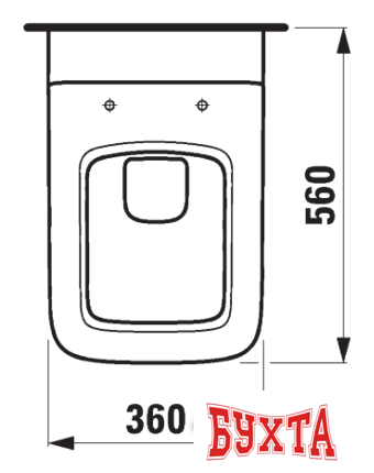 Унитаз подвесной Laufen Palace [820700] (без сиденья) 3