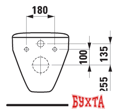 Унитаз подвесной Laufen Palace [820700] (без сиденья) 4