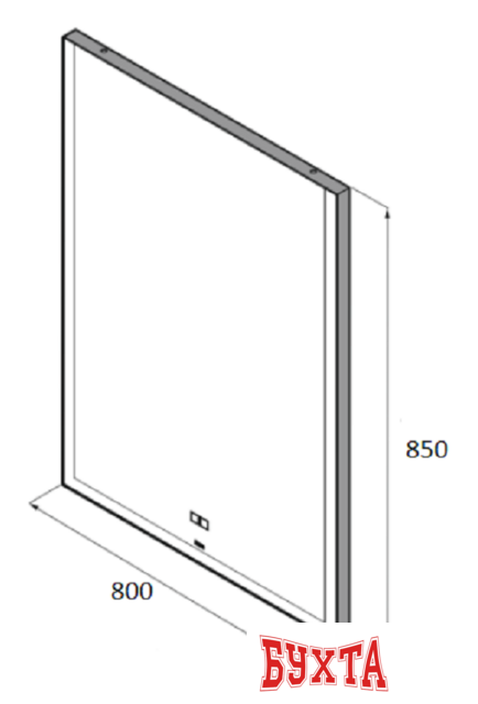 Мебель для ванных комнат Roca Зеркало Aneto 80 812363000 4