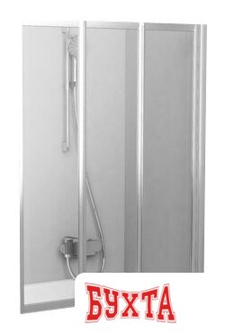 Стеклянная шторка для ванны Ravak Supernova VS3 - 130 (прозрачный/белый)