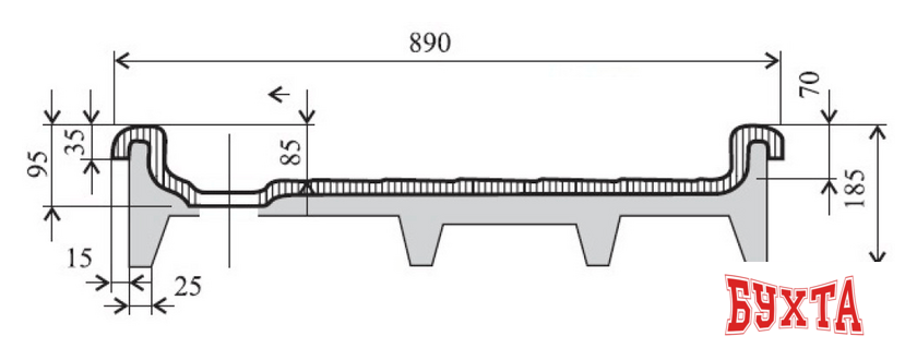 Душевой поддон Ravak Kaskada Angela EX 80x80 3