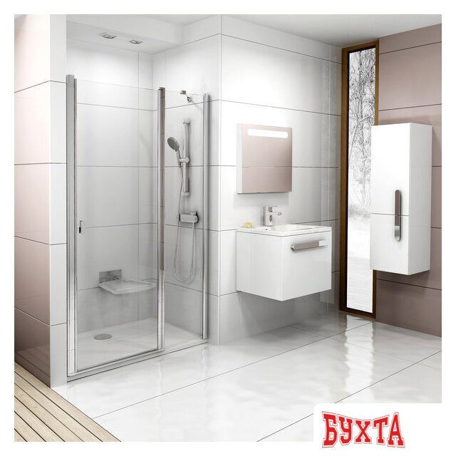 Душевая дверь Ravak Chrome CSD2 110 (сатин/прозрачное) 2