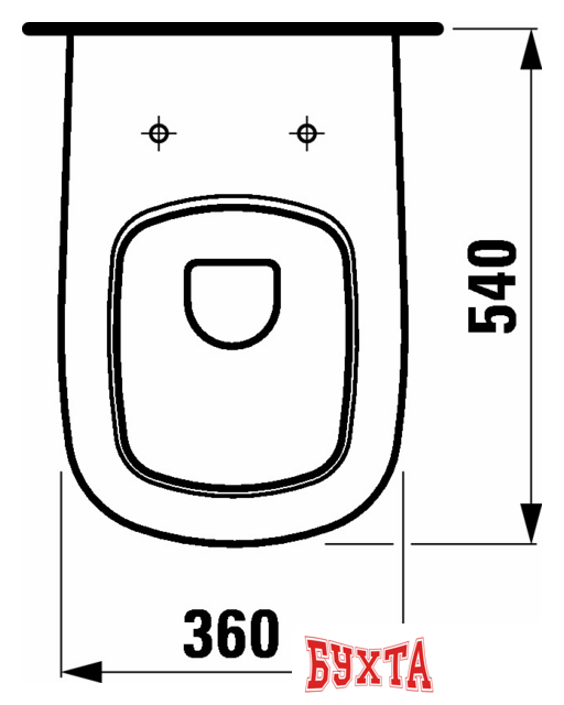 Унитаз подвесной Laufen Palomba (подвесной) 2