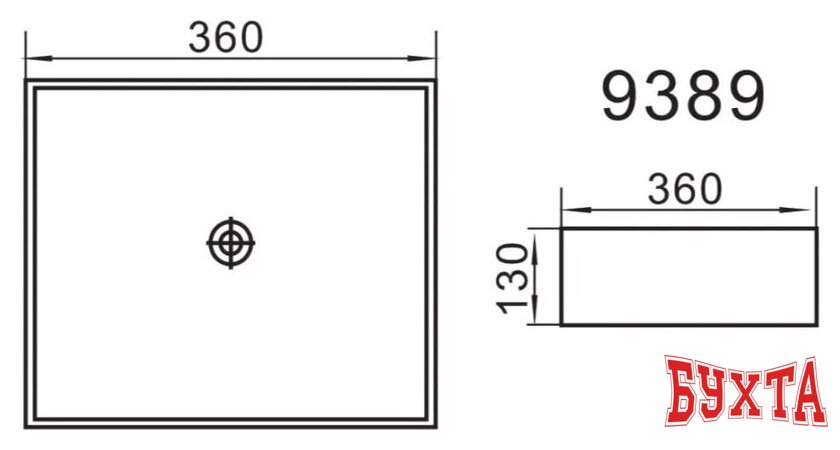 Умывальник Axus 36 9389 3
