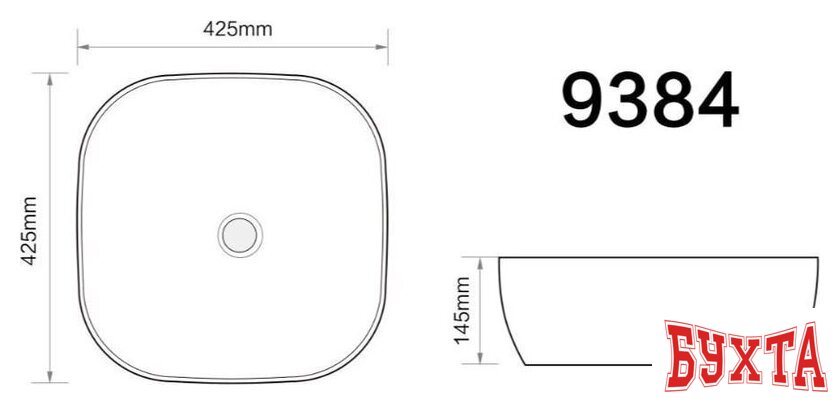 Умывальник Axus 42.5 9384 3