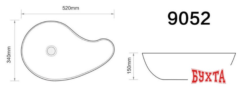 Умывальник Axus 52 9052 3