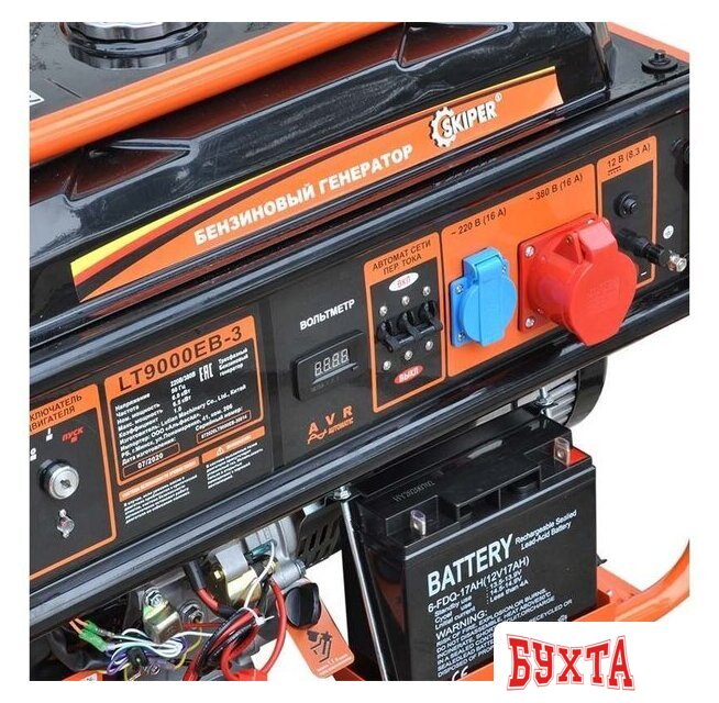 Бензиновый генератор Skiper LT9000EB-3 4