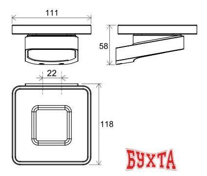 Мыльница Ravak X07P354 2