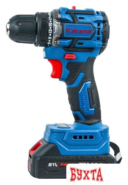 Дрель-шуруповерт Katana CD3501 (с 2-мя АКБ, кейс) 4