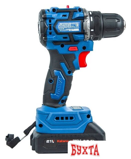 Дрель-шуруповерт Katana CD3501 (с 2-мя АКБ, кейс) 5