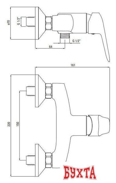 Смеситель Deante Boro BMO 040M 2