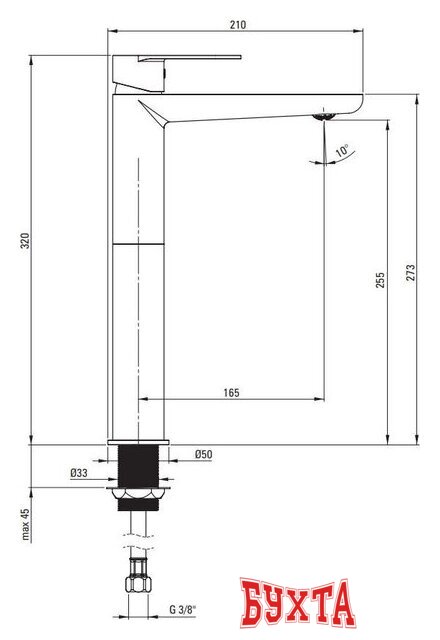 Смеситель Deante Alpinia BGA 020K 4