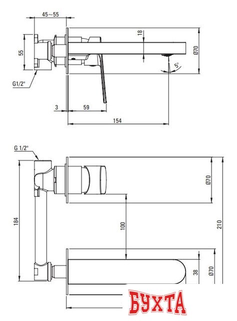 Смеситель Deante Alpinia BGA 055L 4