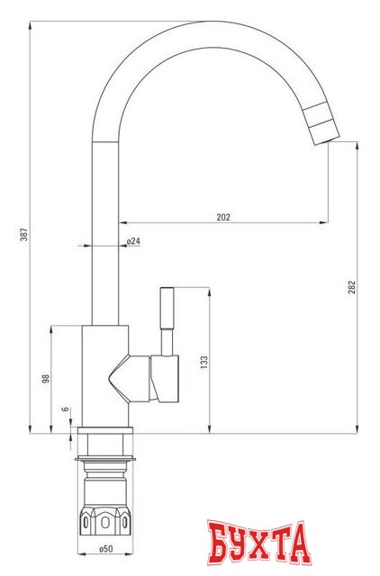 Смеситель Deante Lima BBM F62M 2