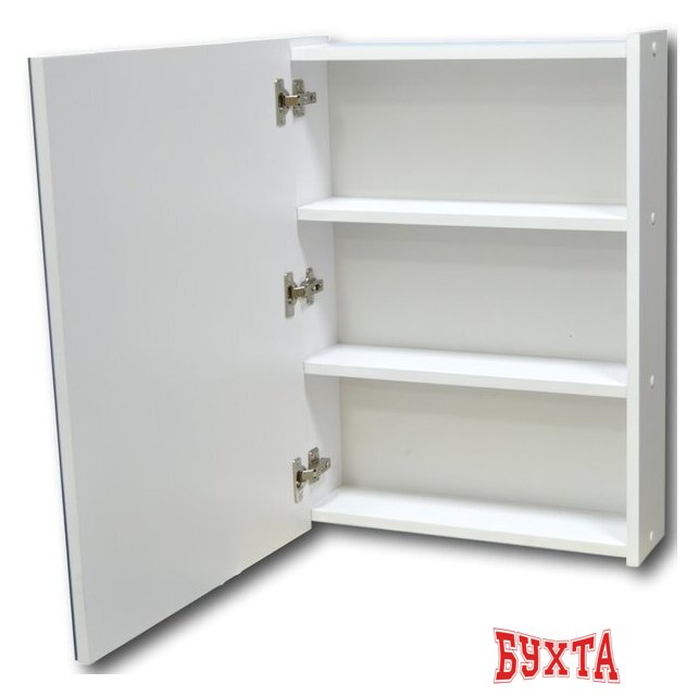 Мебель для ванных комнат Гамма Шкаф с зеркалом 03-50 (белый) 3