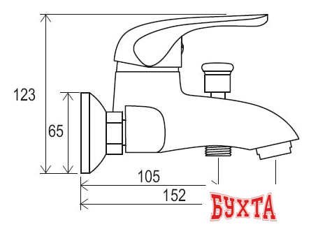 Смеситель Ravak Rosa-RS 022.00/150 [X070011] 3