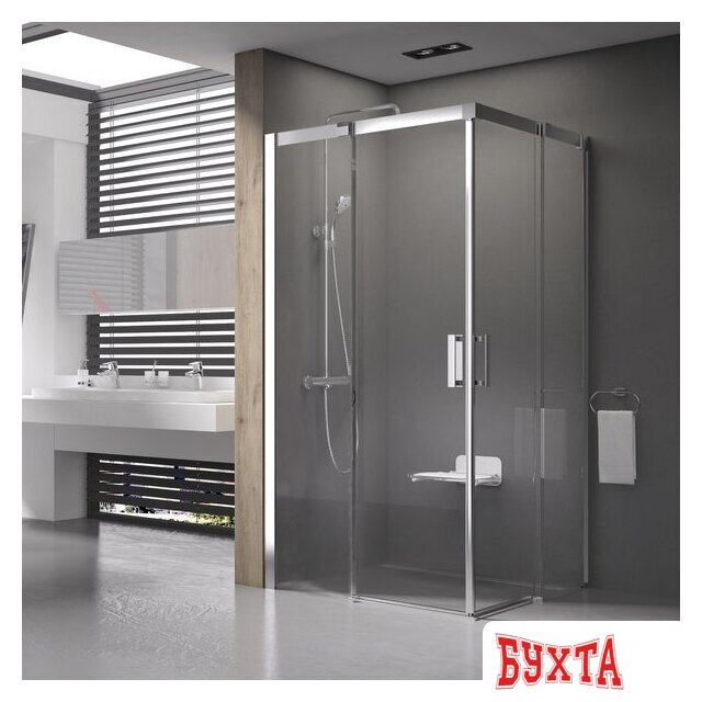 Душевой уголок Ravak Matrix MSRV4 90x90 (серебристый/прозрачное) 2
