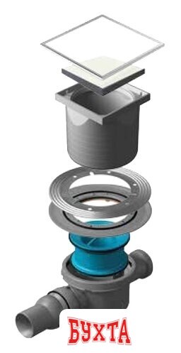 Трап/канал Pestan Confluo Standard White Glass 2 1