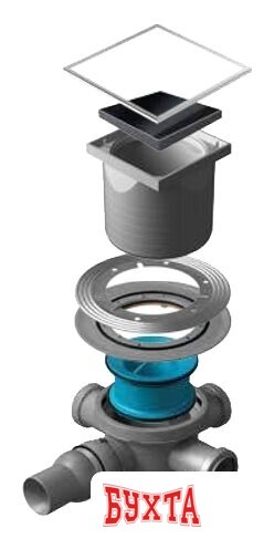 Трап/канал Pestan Confluo Standard Black Glass 3 1