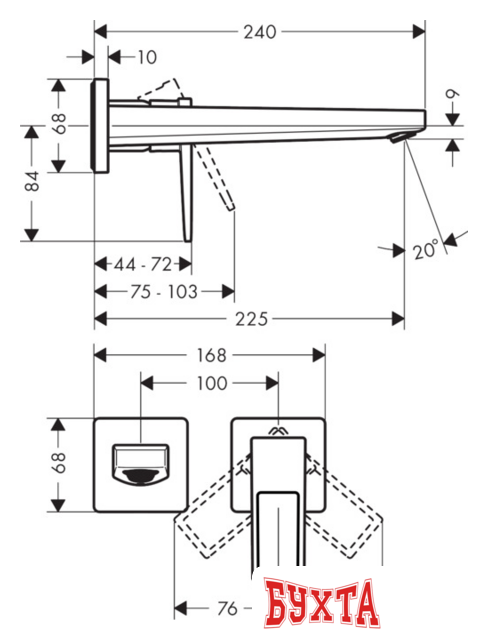 Смеситель Hansgrohe Metropol 74526000 2