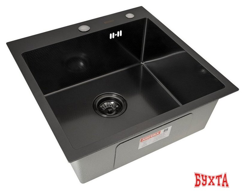 Кухонная мойка ARFEKA Eco AR 500*500 Black PVD Nano Decor 1