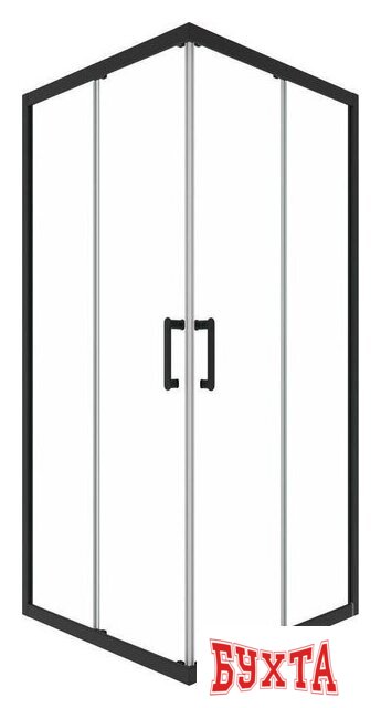 Душевой уголок Triton Фикс-Блэк 90x90 1