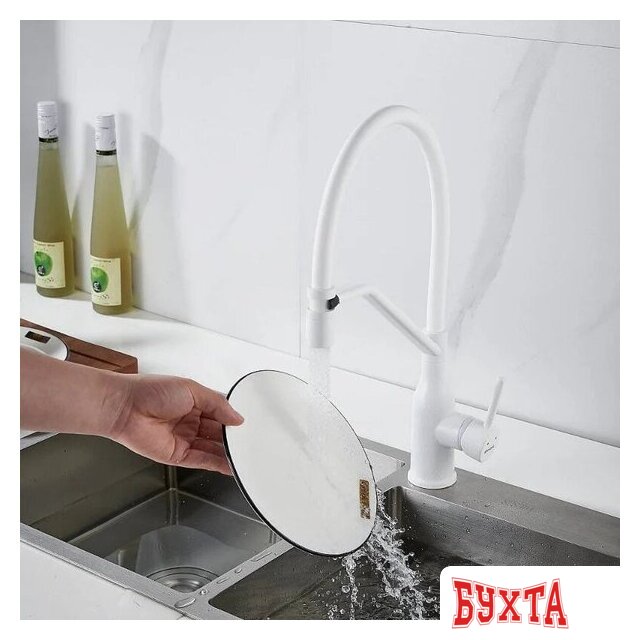 Смеситель Shevanik S343C-1 (белый) 4