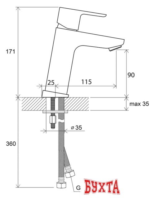 Смеситель Ravak 10° TD 014.00 [X070062] 3