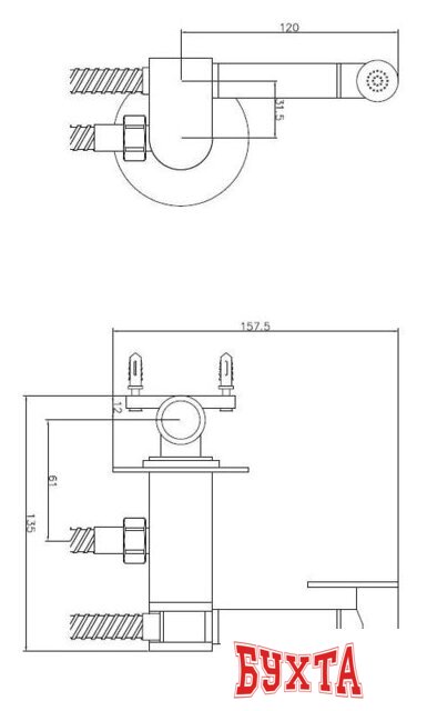 Гигиенический душ Esko SMH03 2