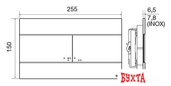 Инсталляция для унитаза OLI 885052+889312 (бронза/медь) 5