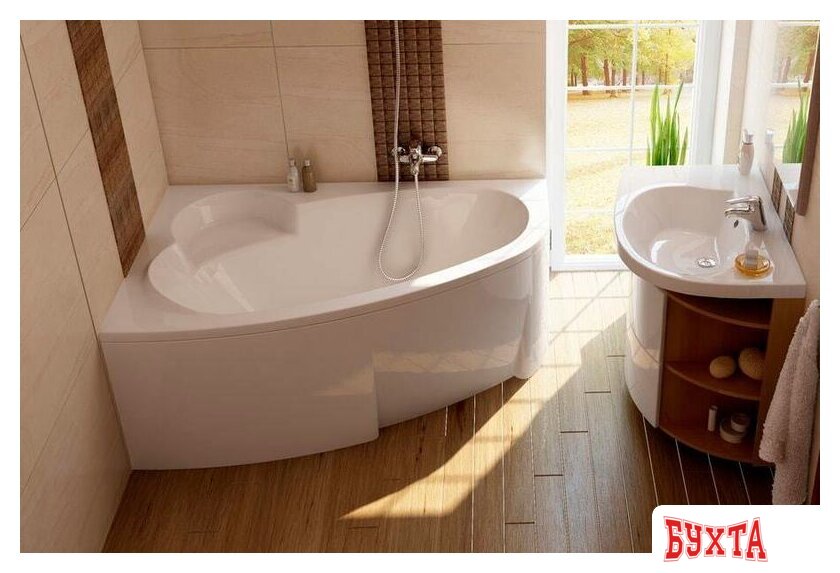 Фронтальный экран под ванну Ravak Asymmetric 150R CZ45100000 2