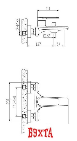 Смеситель Esko Baku BK 54 2