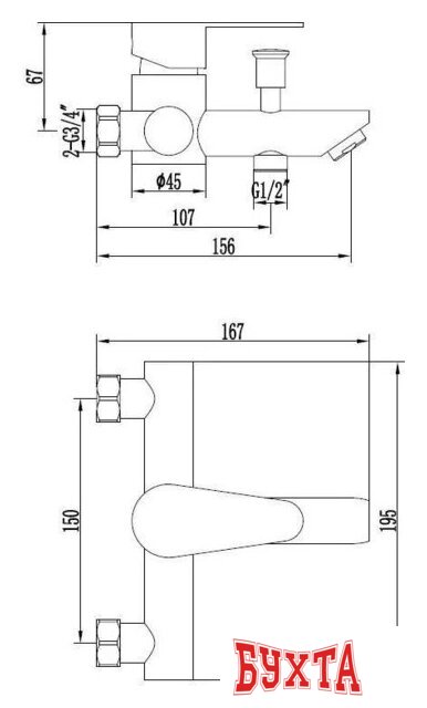 Смеситель Esko Orlando OL 54 2
