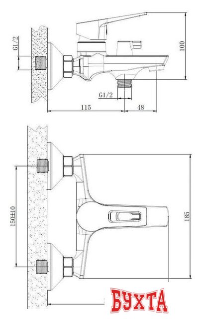 Смеситель Esko Rabat RA 54 w/a 2