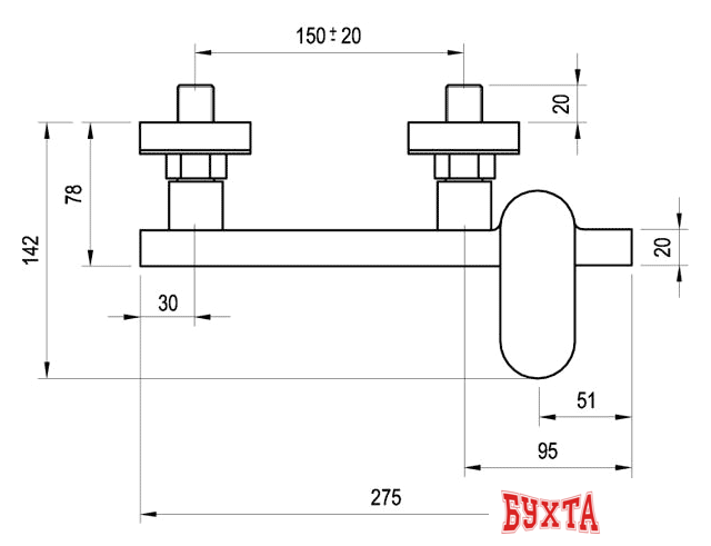 Смеситель Ravak Chrome-CR 032.00/150 [X070043] 5