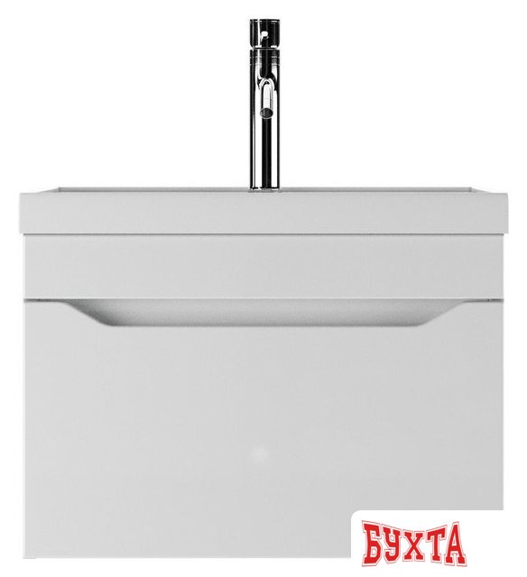 Мебель для ванных комнат Айсберг Тумба под умывальник Bazis 60 Ева В1 DA5901T (с одним ящиком) 2